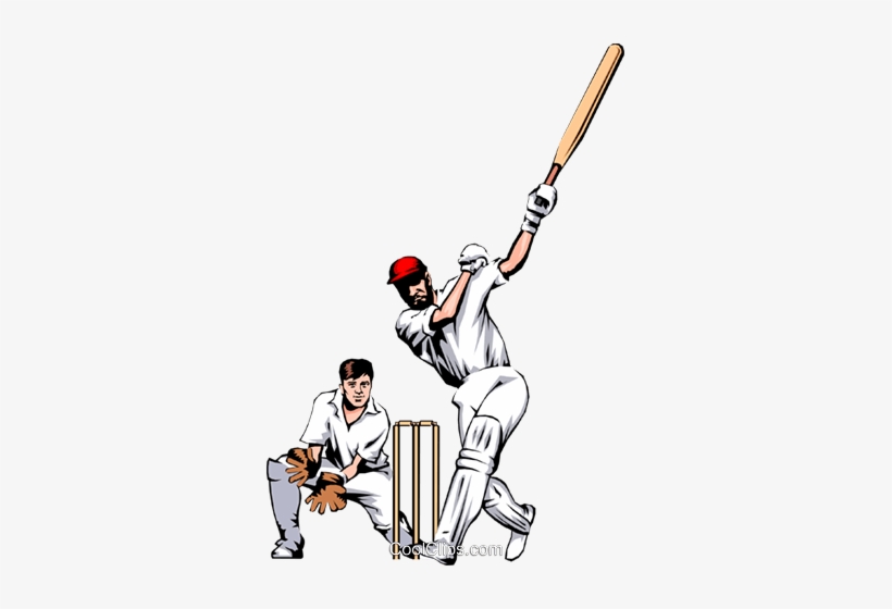 Cricket Players Royalty Free Vector Clip Art Illustration - Cricket Tournament, transparent png download