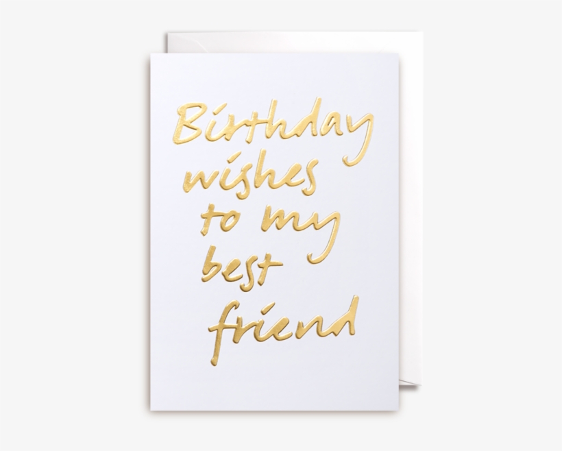 Best Friend Birthday Wishes In Gold, transparent png download