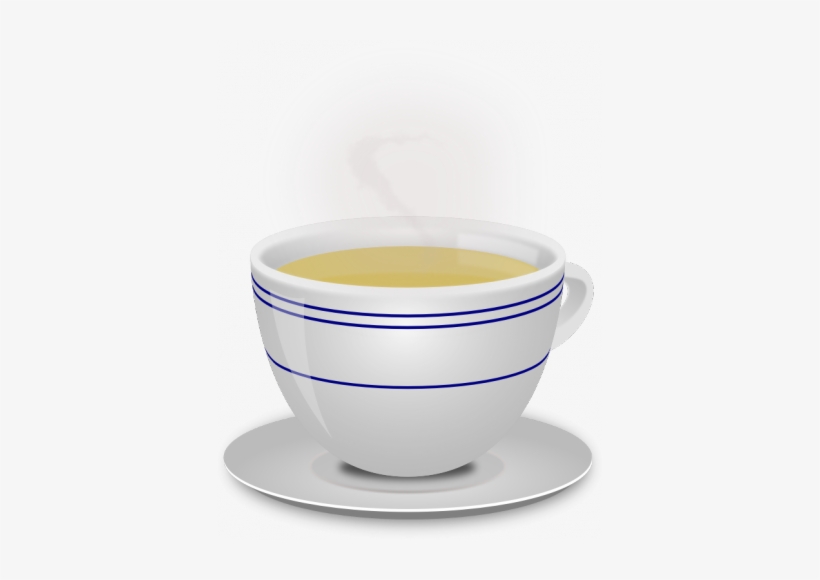 Steaming Teacup With A Saucer - Tee Png, transparent png download