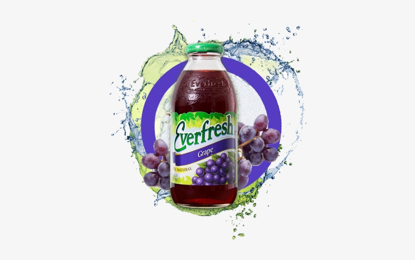 100% Juice Grape - Everfresh Fruit Punch, Tropical - 16 Fl Oz, transparent png download