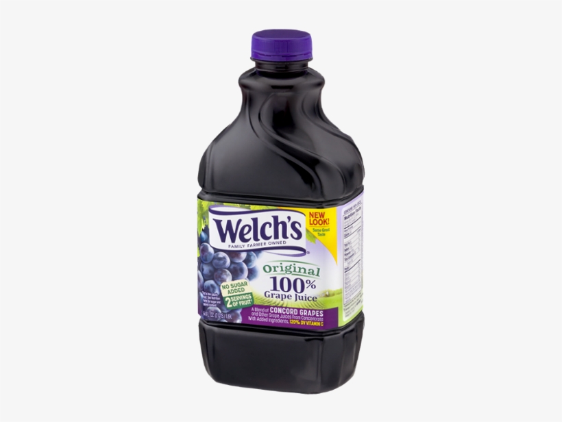Welch's 100% Grape Juice, - Welchs Calcium 100% Juice, Grape - 64 Fl Oz Bottle, transparent png download
