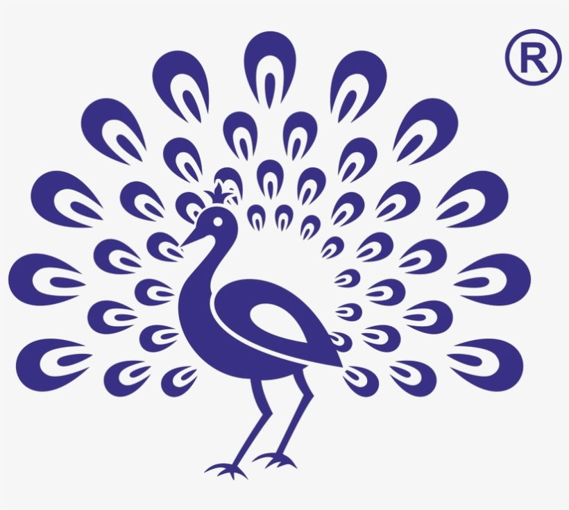 Dancing Peacock Wall Stickers In Black Colour, transparent png download