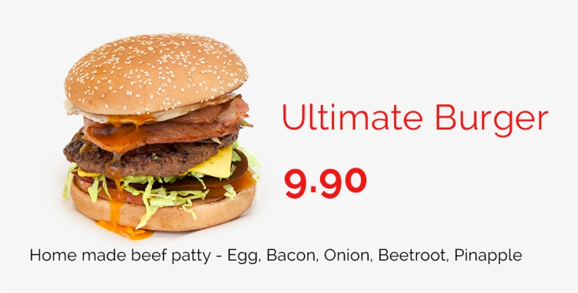 Ultimate Burger - Fast Food, transparent png download