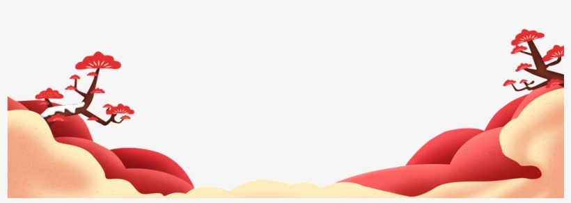 Red And White Clouds Cartoon Transparent - Chinese New Year, transparent png download