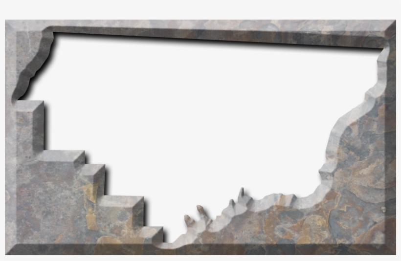 A Map Of Gadsden With The Map Area Carved Out Of A - Picture Frame, transparent png download