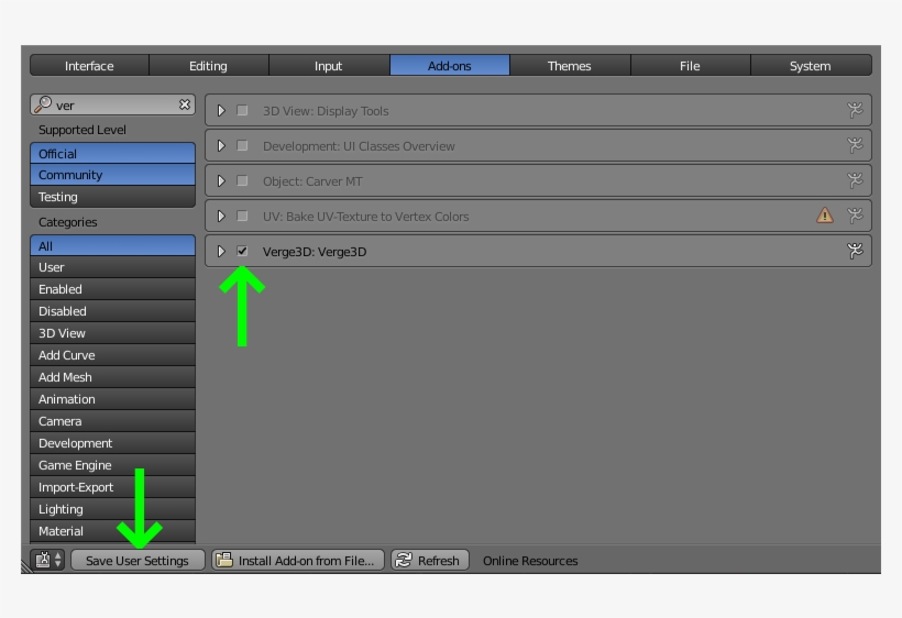 Open The “user Preferences” Window Again And Go To - Blender Window Addon, transparent png download