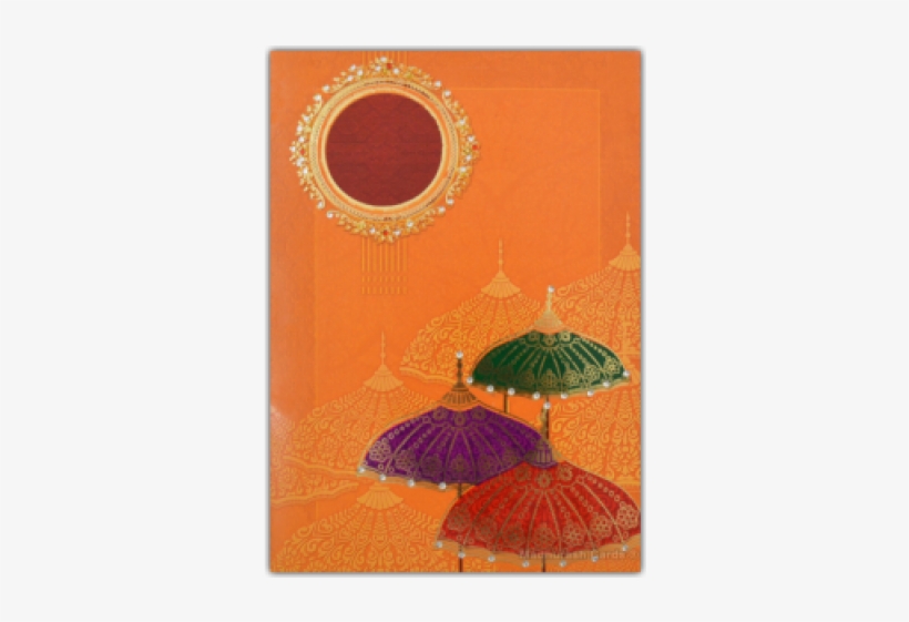 Indian Wedding Cards - Indian Wedding Umbrella Png, transparent png download