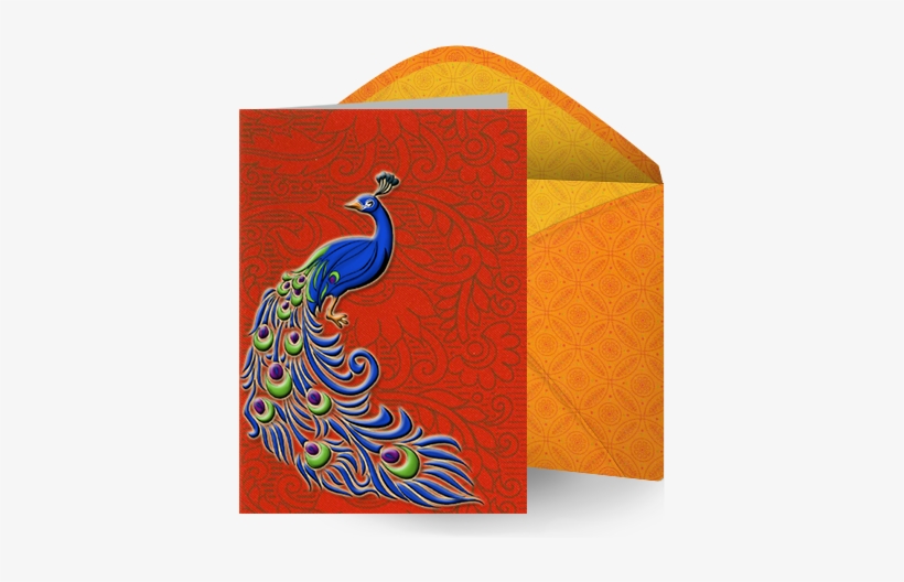 Traditional Wedding Card Yellow - New Wedding Cards Png, transparent png download