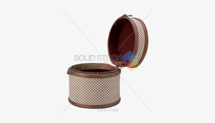 Stock Photo Of Antique Open Round Wooden Box On Transparent - Box, transparent png download