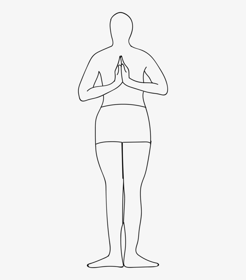 Viparita Namaskar Tadasana - Tadasana, transparent png download