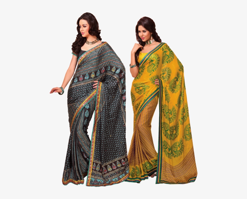 Javascript Slider - Sarees Models Png, transparent png download
