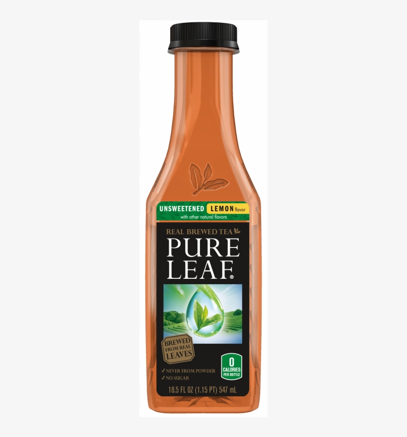 More Views - Pure Leaf Tea, Unsweetened - 18.5 Fl Oz Bottle, transparent png download
