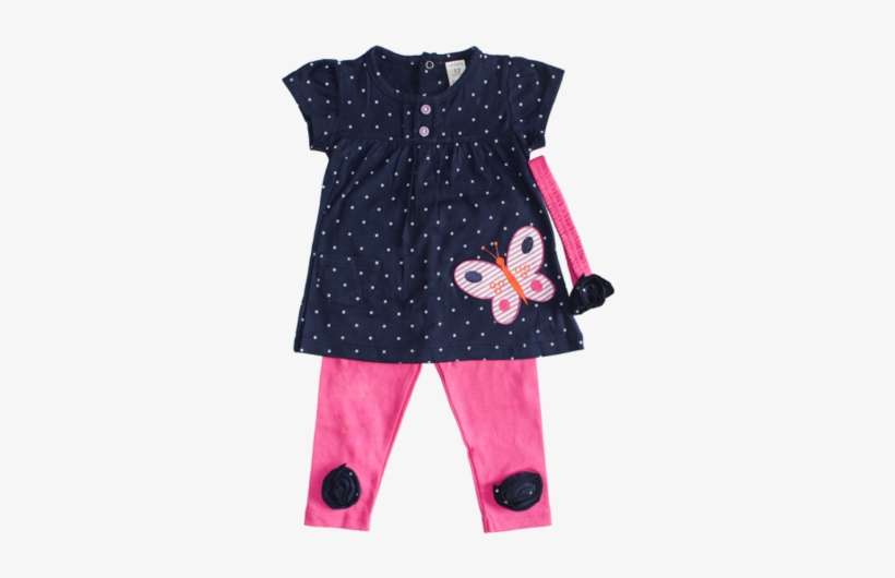 Baby Bubble Baby Suit Butterfly 3-pieces Set - Infant, transparent png download