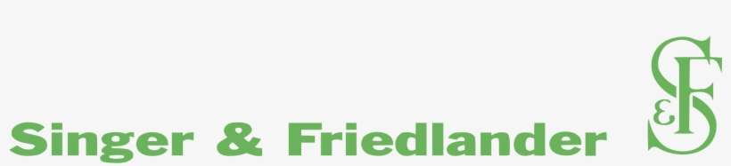 Singer & Friedlandler Logo Png Transparent - Singer, transparent png download