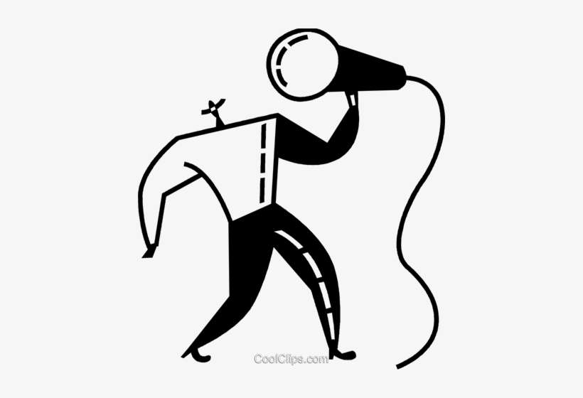 Singer Royalty Free Vector Clip Art Illustration - Illustration, transparent png download