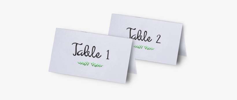 Wedding Table Seating Cards - Place Card, transparent png download