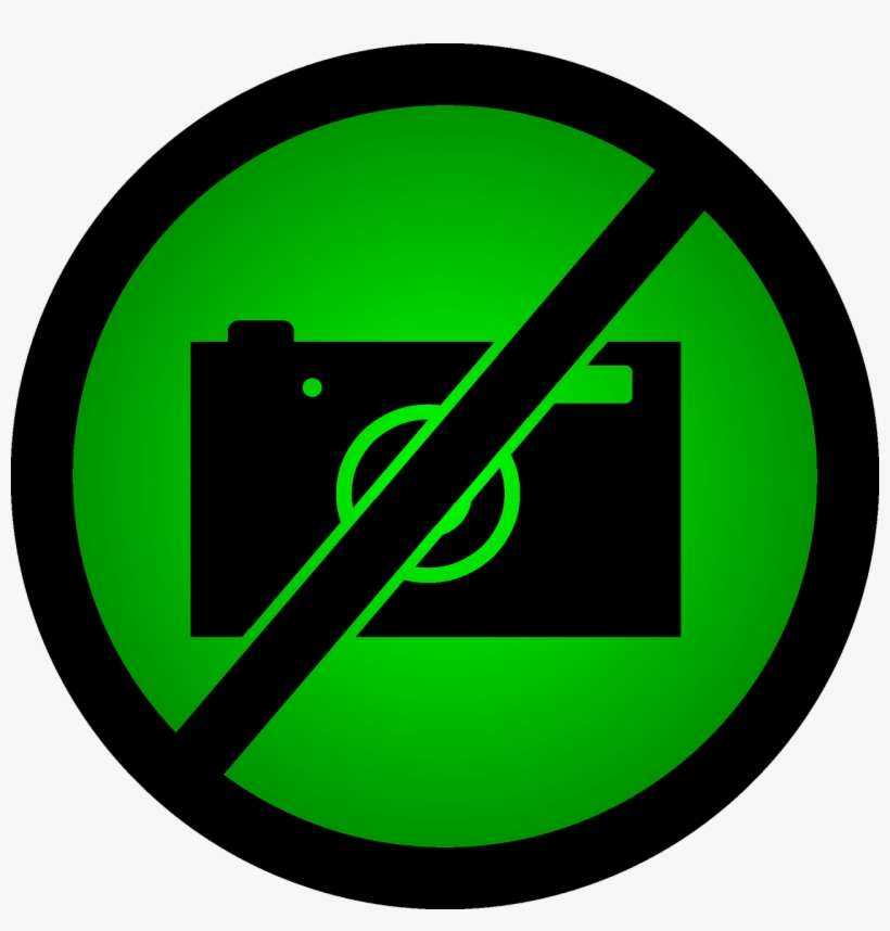 Do Not Take Photos A Ban On Taking Pictures Green - Photography, transparent png download