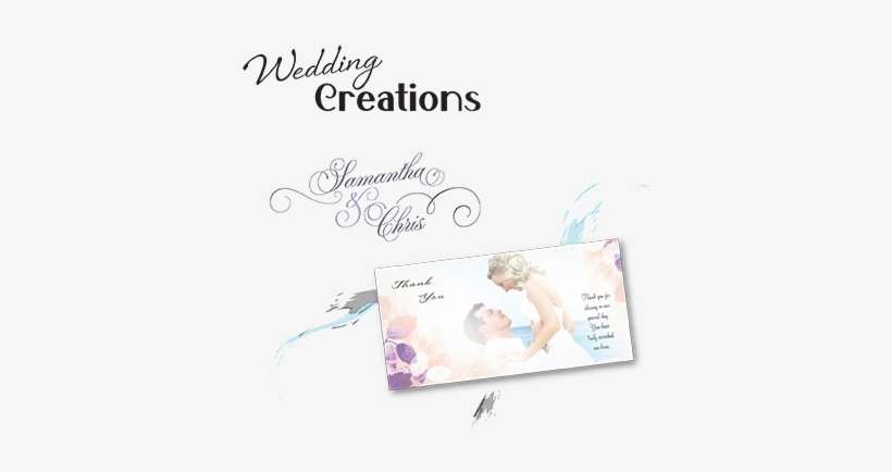 Wedding Creations - Wedding Text - Script Names - Photocards - Calligraphy, transparent png download