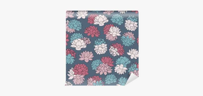 Colorful Hand Drawn Vector Lilies Seamless Pattern - Pastel, transparent png download