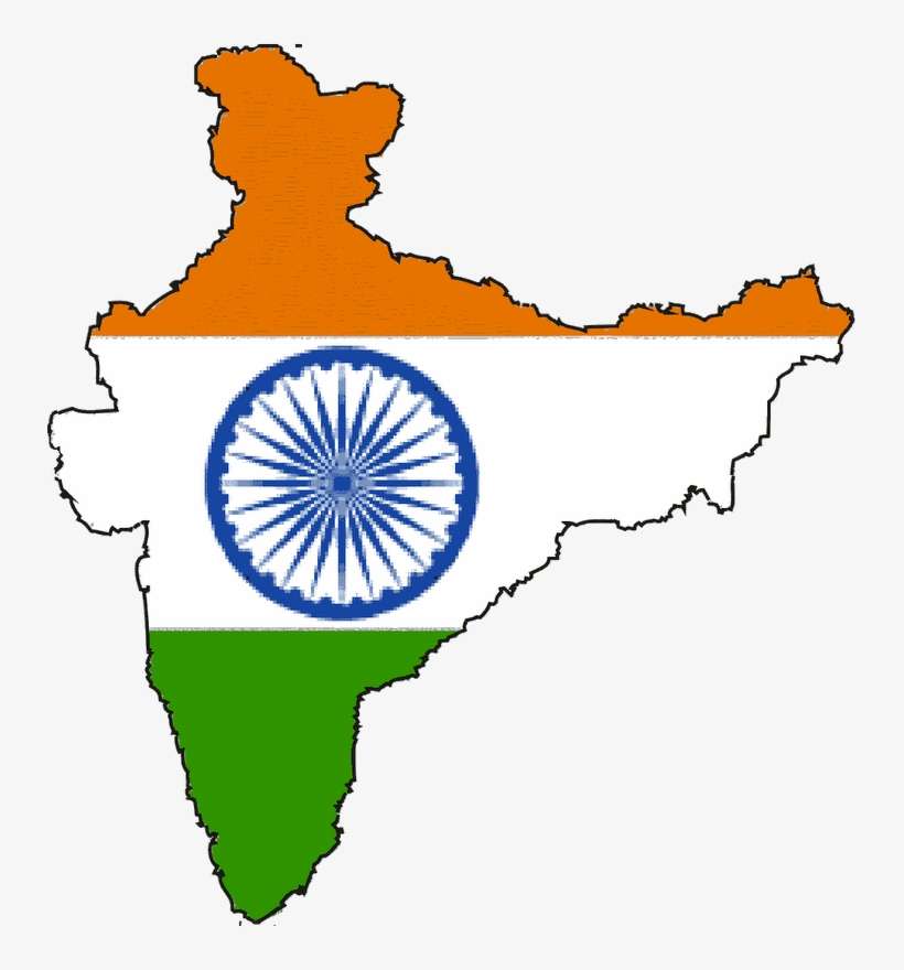 Indian Flag On Country, transparent png download
