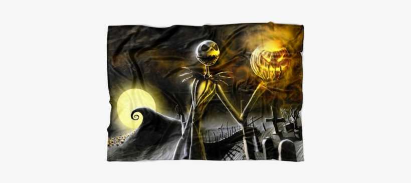 Skellington Fleece Blanket - Nightmare Before Christmas Edible, transparent png download