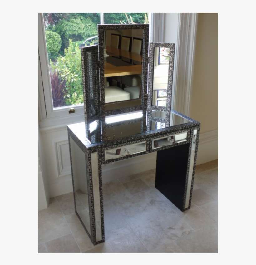 Monique Range - Silver Dressing Table And Mirror, transparent png download