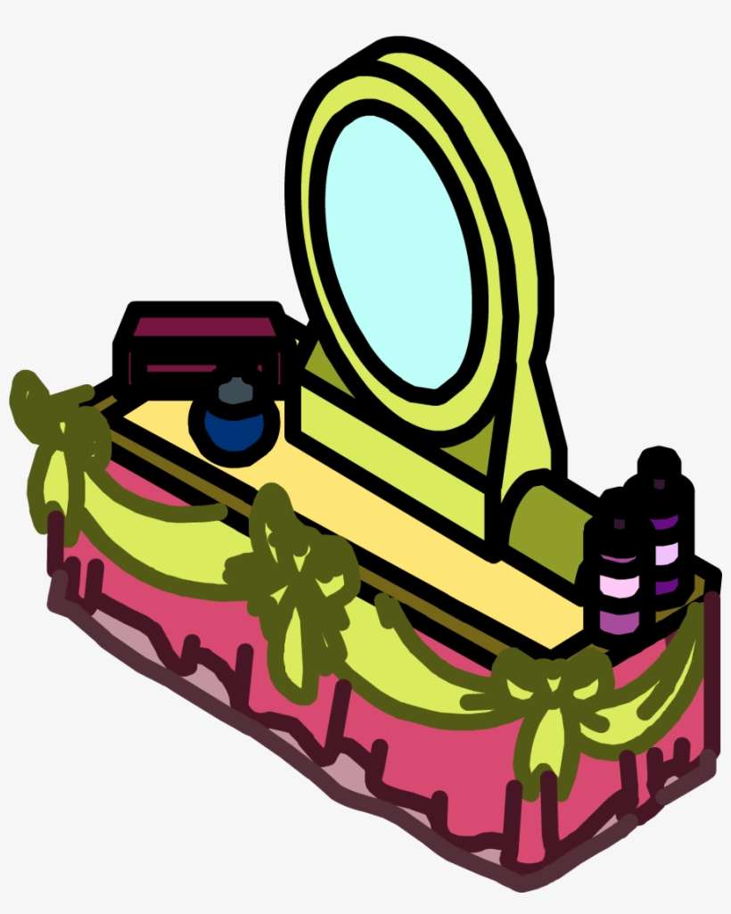 Dressing Table - Club Penguin Dressing Table, transparent png download