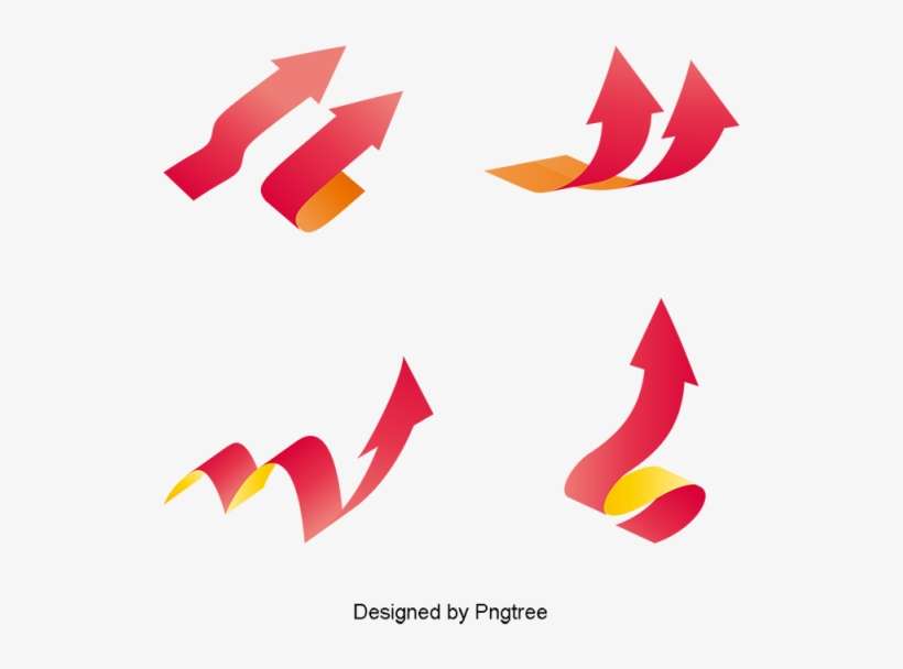 Simple Cartoon Direction Arrow Design, Simple, Direction,, transparent png download