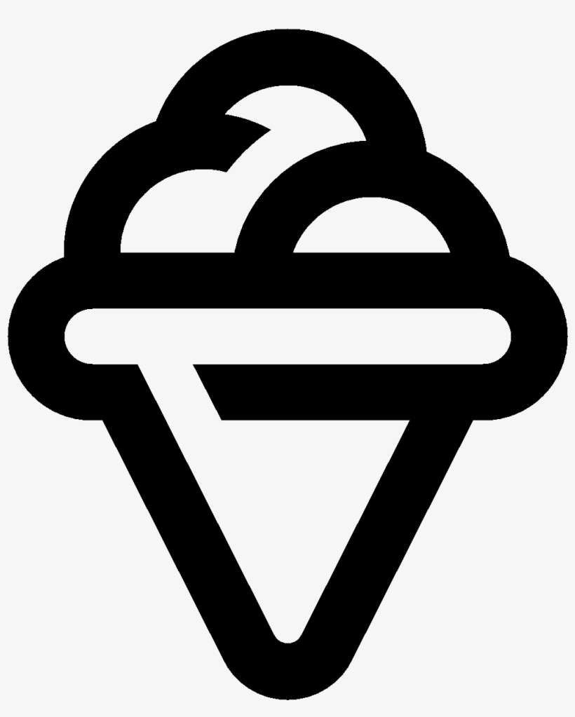 Shaved Ice - Ice Cream Logo White, transparent png download