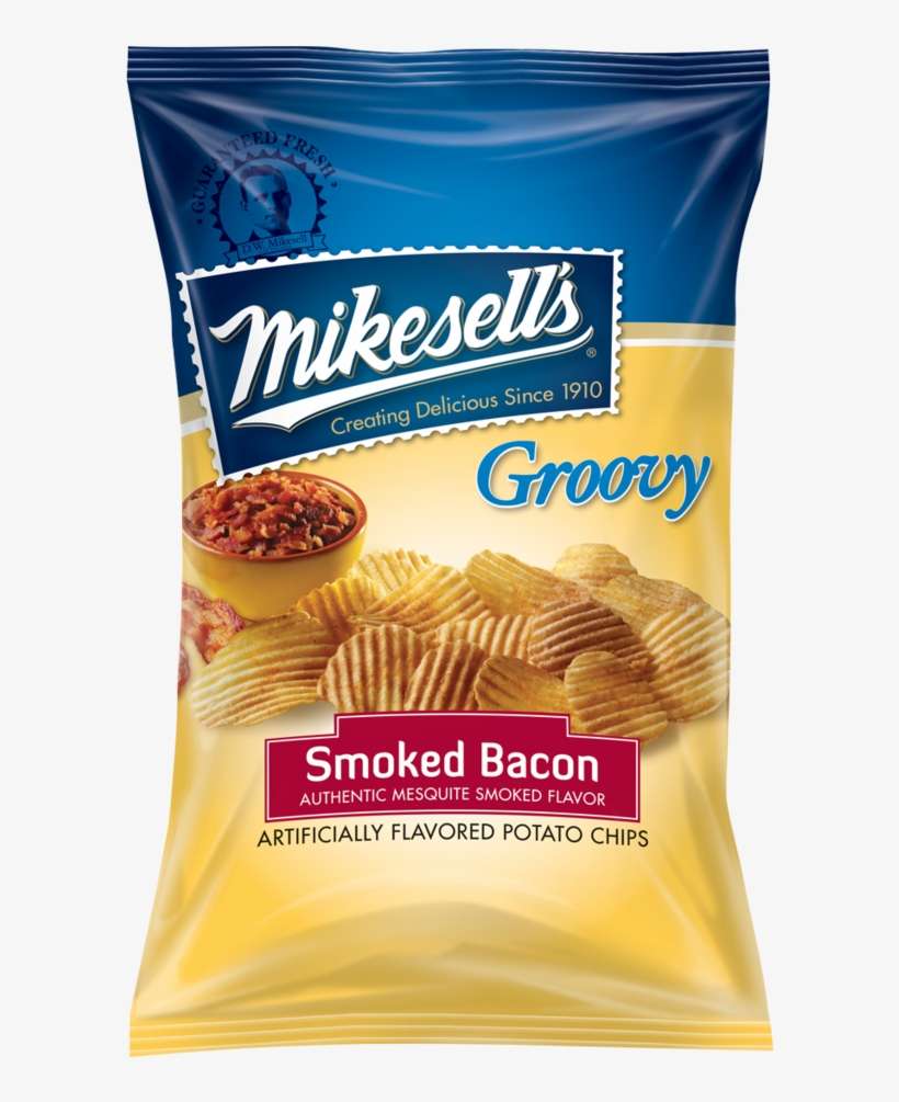 Mesquite Smoked Bacon Groovy Potato Chips - Mikesell's Chips Groovy, transparent png download