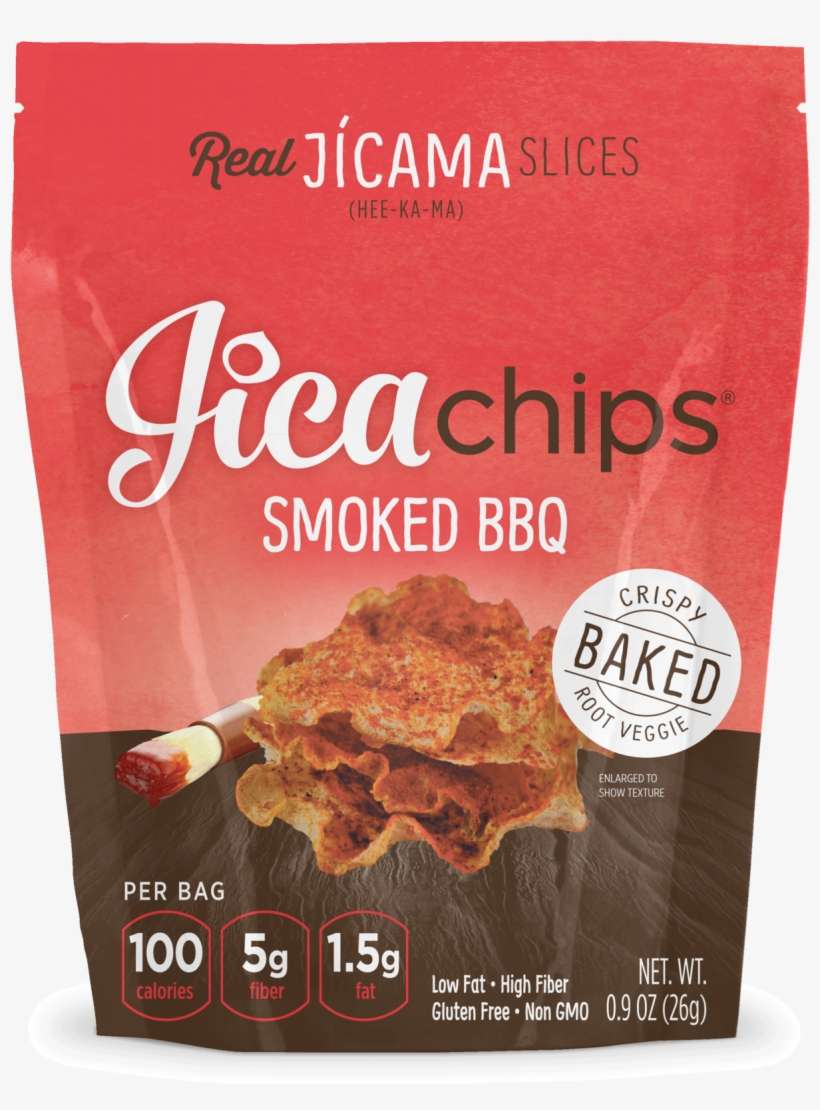 Smoked Bbq- 8 Pack - Jica Chips Smoked Bbq Jicama Chips, transparent png download