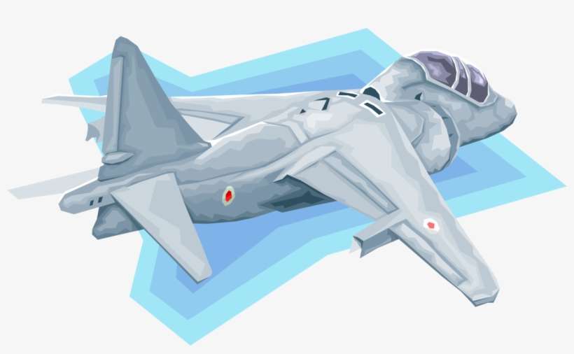 Vector Illustration Of Military Airforce Jet Airplane - Airplane, transparent png download