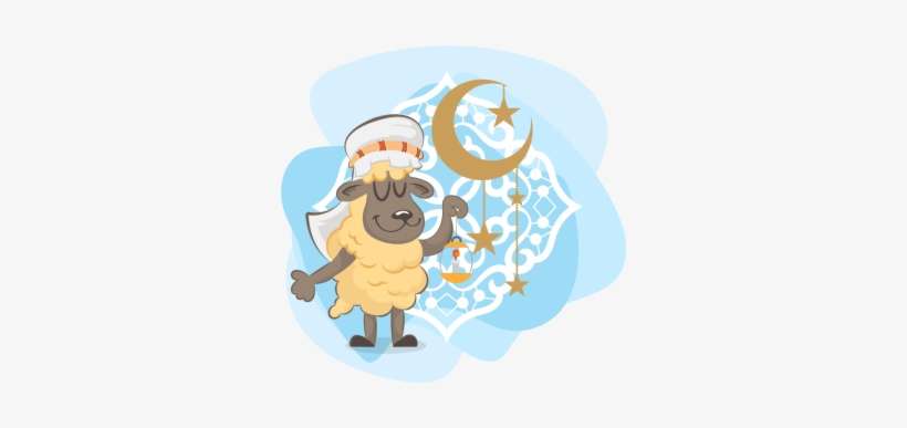 Illustrazione Di Un Bimbo Carino Pecore Con L Arabo - Sheep, transparent png download