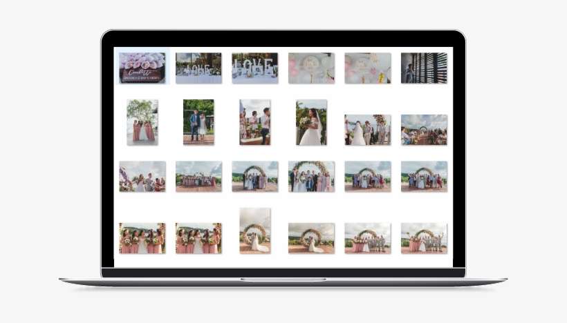 How To Select Photos For Your Wedding Album - Collage, transparent png download