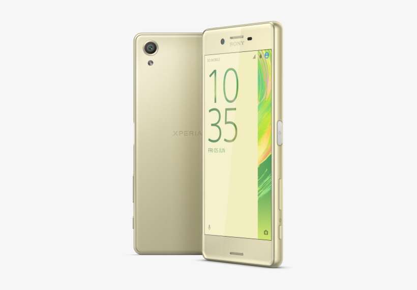 Xperia X Gold Group - Sony Xperia X Lime Gold Mobile Phone, transparent png download