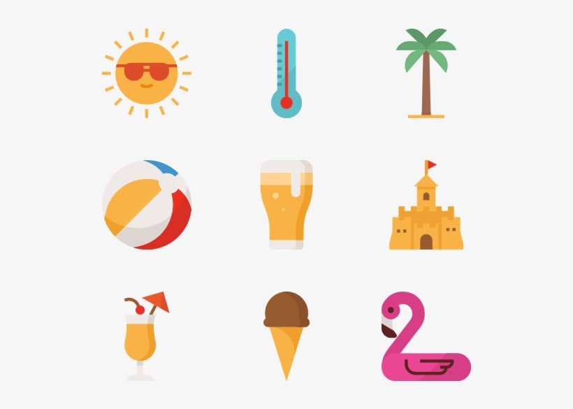 Jpg Transparent Library Umbrella Icons Free - Summer, transparent png download