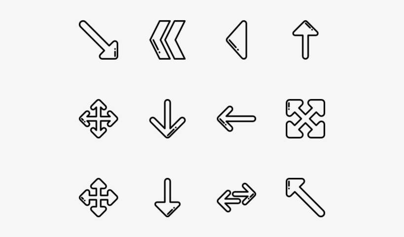 Free Icon Packs, Arrow Design - Illustration, transparent png download
