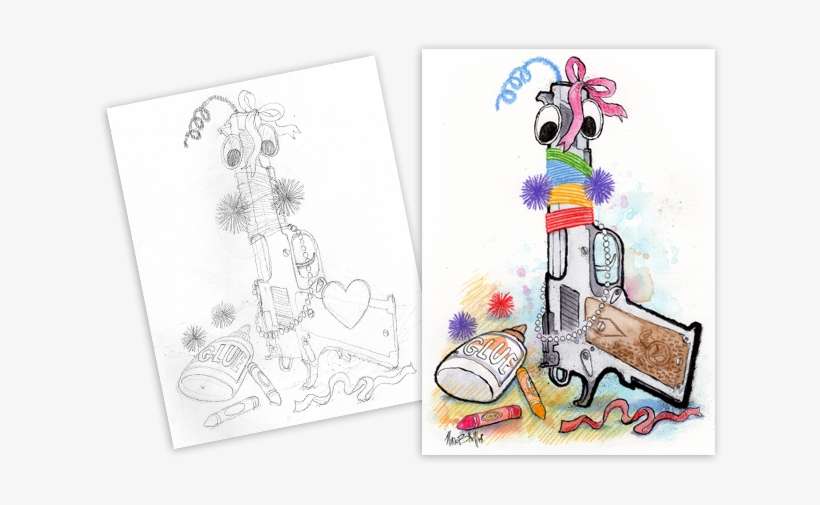 Guns In Schools - Illustration, transparent png download