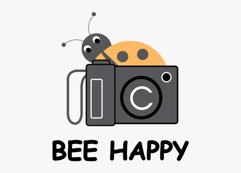 Logo Design By Gordanaingoxstudio For Bee Happy Pictures - Photography, transparent png download