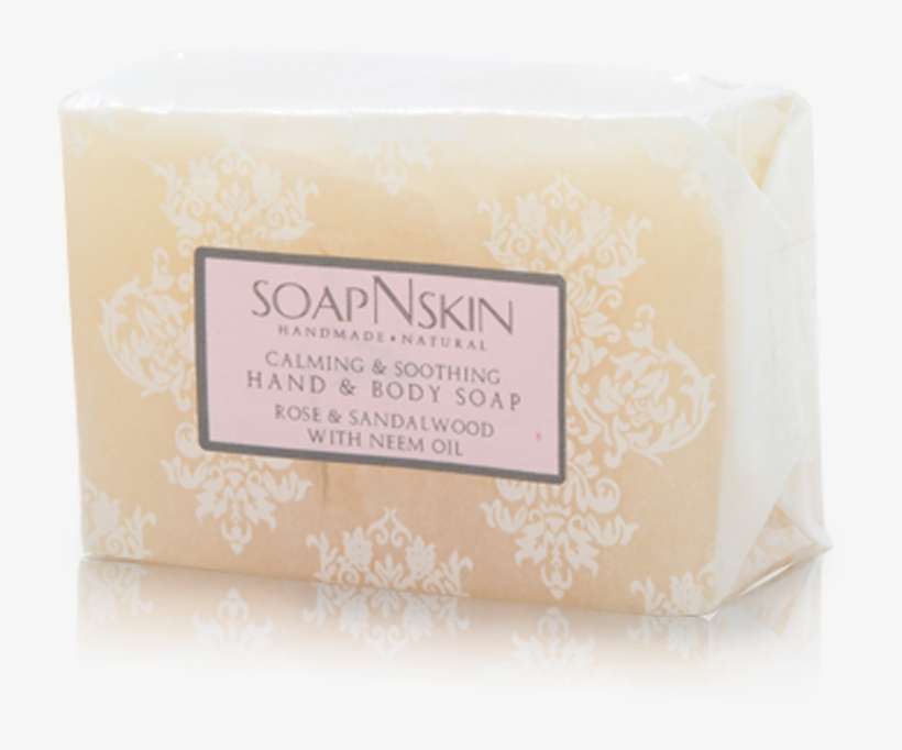 Handmade Rose & Sandalwood Natural Soap With Neem Oil - Bar Soap, transparent png download