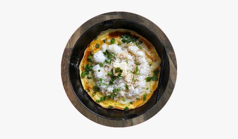 Garlic Butter Avored Fried Rice With Eggs And Negi - Omelette, transparent png download