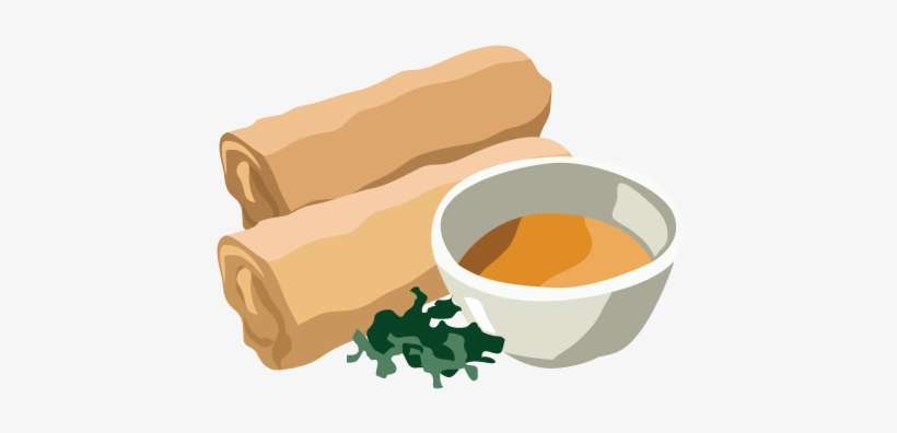 Spring Roll Asian Cuisine Fried Noodles Egg - Blank Recipe Book: Asian Food, transparent png download