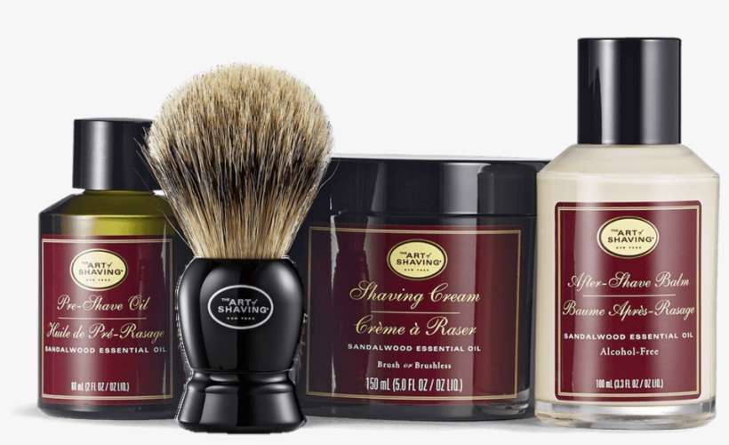 Sandalwood 4 Elements Bundle With Fine Badger Brush - Shave Brush, transparent png download