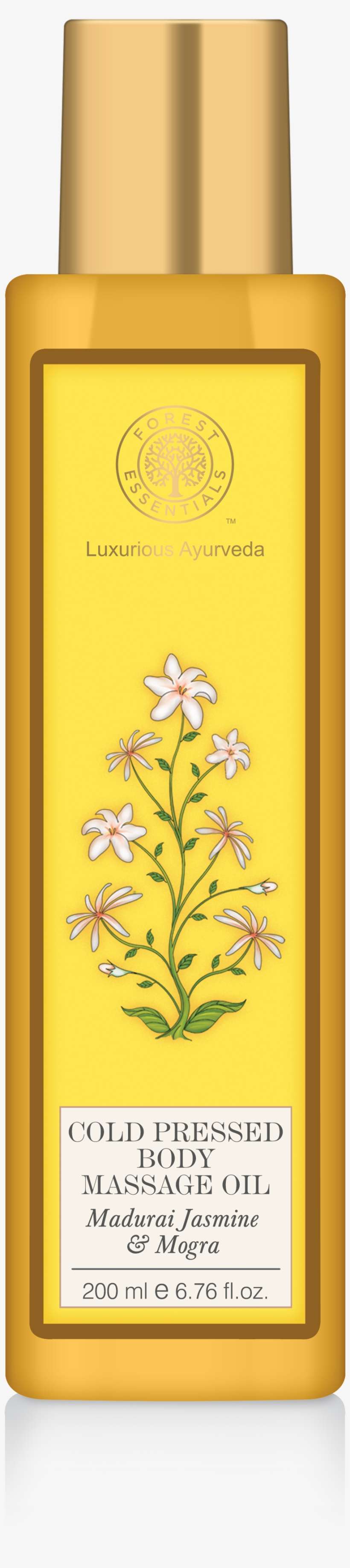 About Cold Pressed Body Massage Oil Madurai Jasmine - Forest Essentials Night Treatment Cream Sandalwood, transparent png download