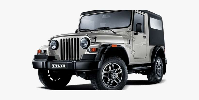 Mahindra Thar - Mahindra Thar Silver Color, transparent png download