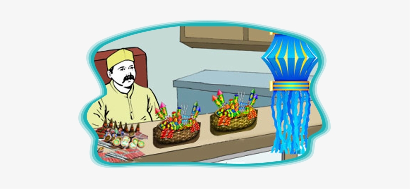 I Was Looking At The Shops Displaying Brightly Colored - Illustration, transparent png download