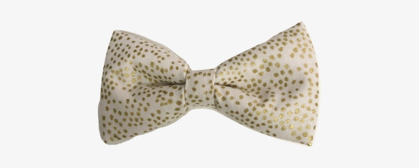 Sugar N Spice Pearl Gold Bow Tie - Polka Dot, transparent png download