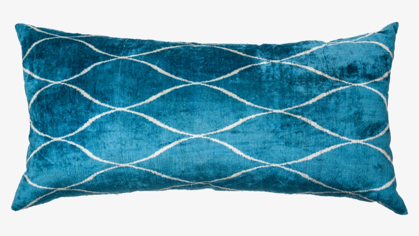 Vintage Silk Velvet Ikat Pillow - Silk, transparent png download