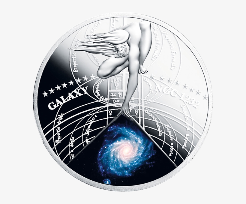 Niue 2015 1$ Spiral Galaxy Ngc 1232 The Most Beautiful - Three-letter Hebrew Vocabulary Test, transparent png download