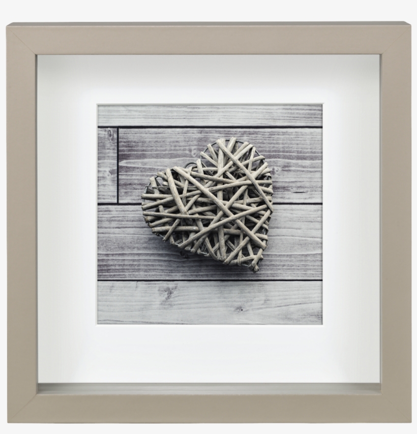 ´scala´ Portrait Frame, Taupe, 23 X 23 Cm - Hama Scala 3d Black 23x23 Portrait Wood Passepartout, transparent png download